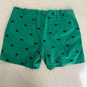 Talbots Green Women's Shorts with Scottie Dog Motif